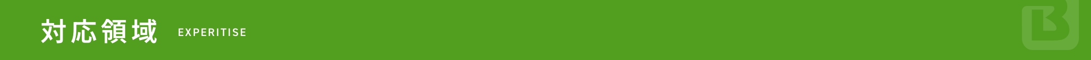 対応領域 EXPERITISE